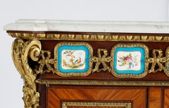 Paire de Meuble d'appui de style Louis XVI en orfvrerie et monture de Svres