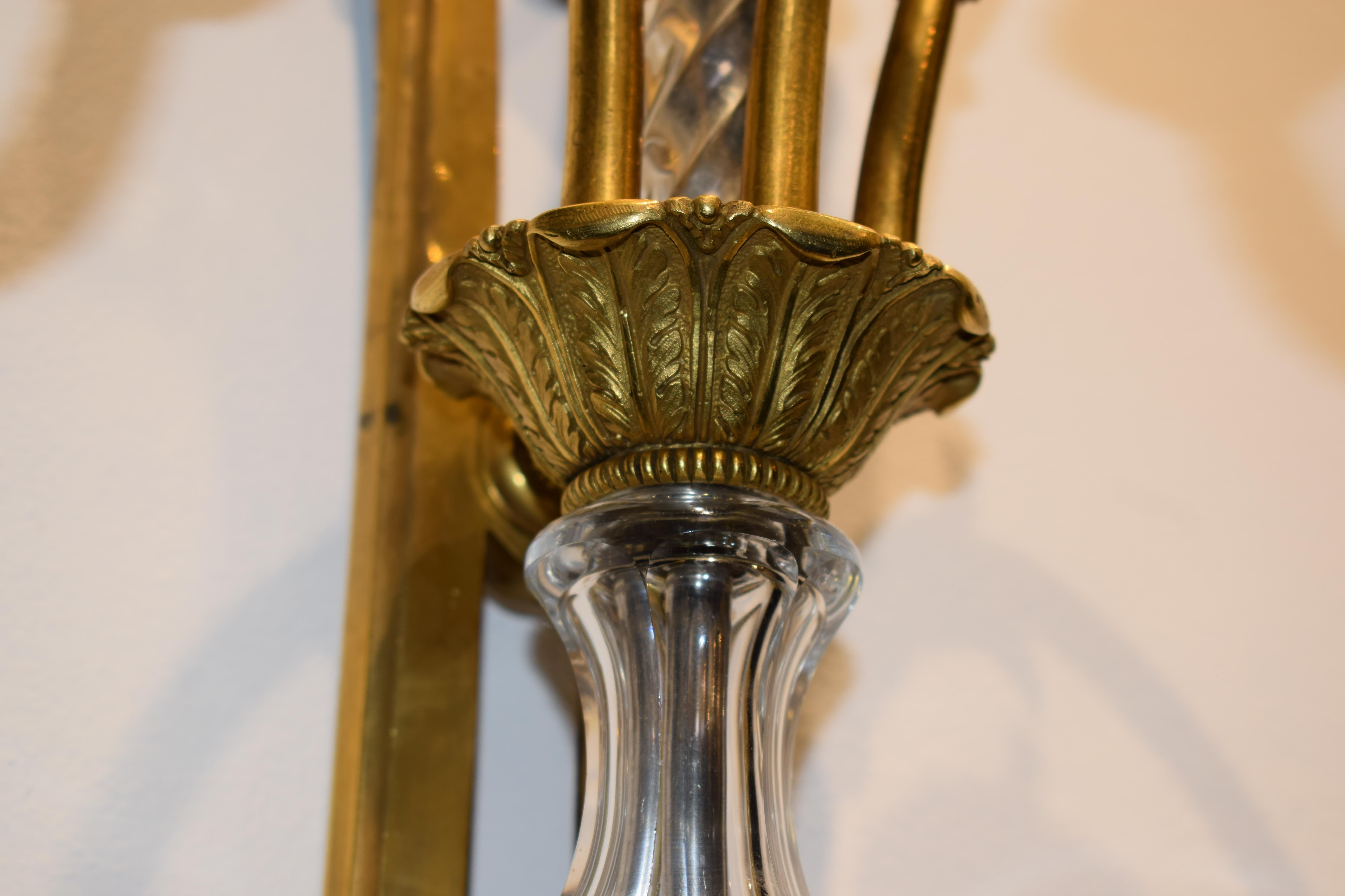 A Pair of Louis XVI style Wall Sconces For Sale 1