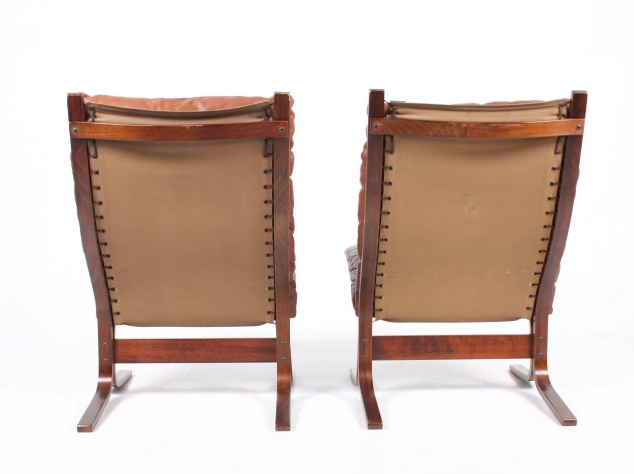 Norwegian Pair of Lounge Chairs by Ingmar Relling
