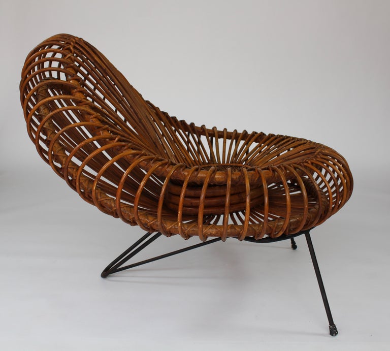 Pair of Lounge Chairs by Janine Abraham and Dirk Jan Rol, Rougier, France, 1950s For Sale 1
