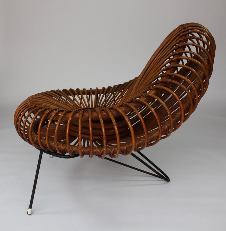 Pair of Lounge Chairs by Janine Abraham and Dirk Jan Rol, Rougier, France, 1950s For Sale 2