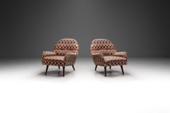 A Pair of Lounge Chairs in Kelim Upholstery, Europe ca 1960s