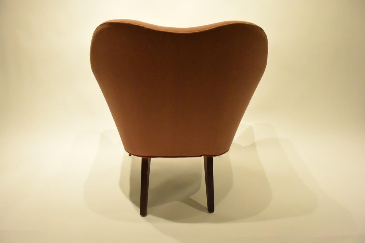 Carved Pair of Lounge Chairs