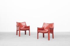 Pair of Lounge Chairs Mod, Cab by Mario Bellini for Cassina, Italy, 1970s