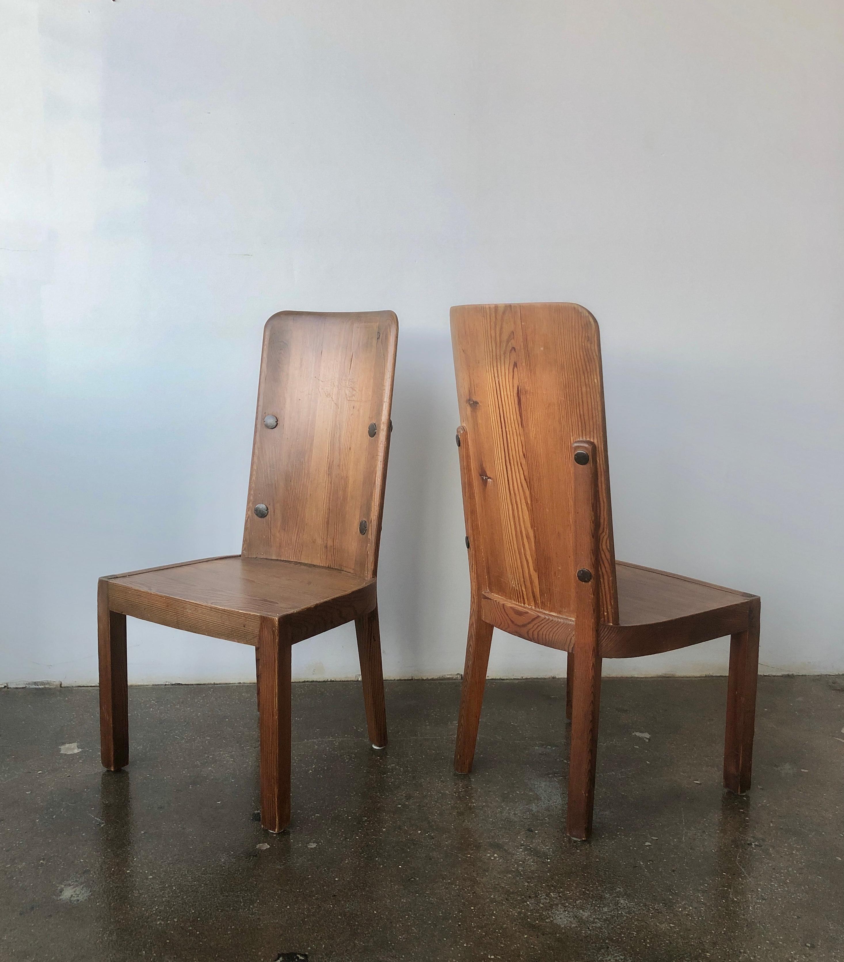 Swedish A pair of “Lovö” chairs by Axel Einar Hjorth  For Sale