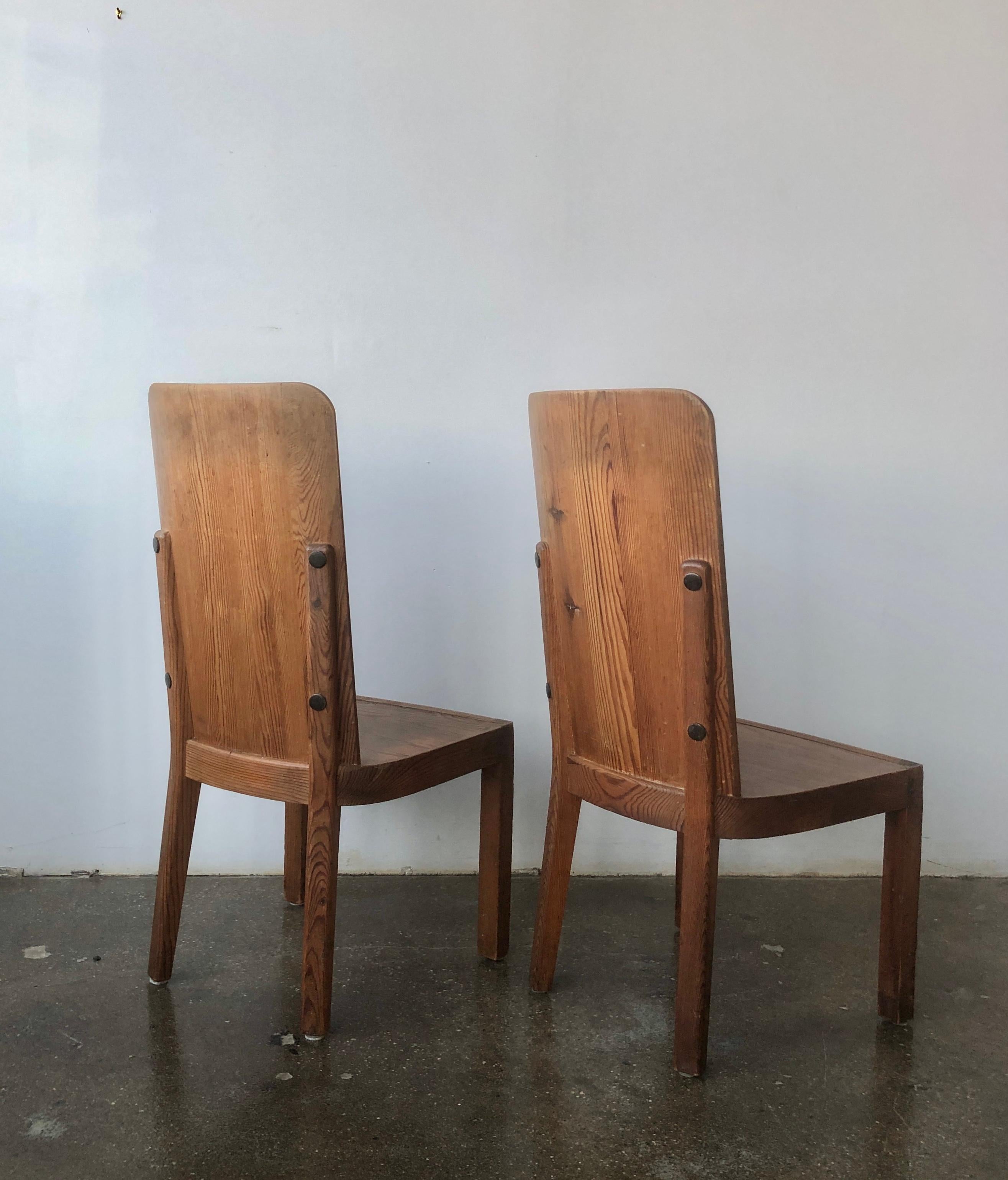 A pair of “Lovö” chairs by Axel Einar Hjorth  In Good Condition For Sale In Long Island City, NY