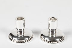 Pair of Low Candlesticks by Alphonse La Paglia for International Silver