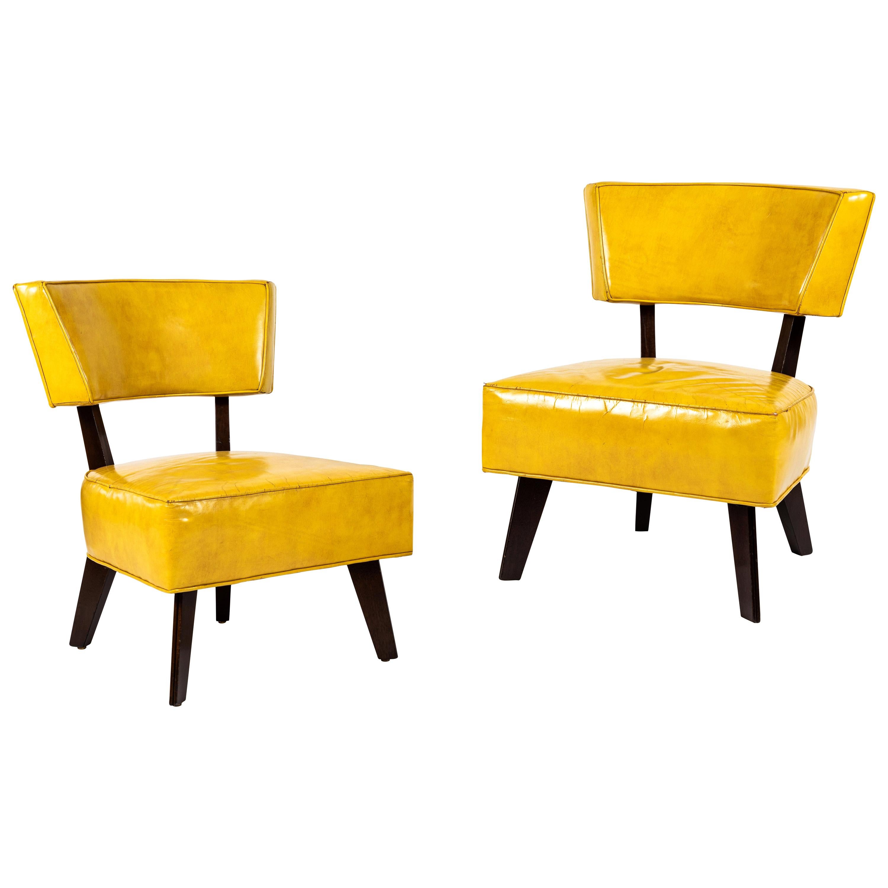 Pair of Low Chairs Designed by William Haines