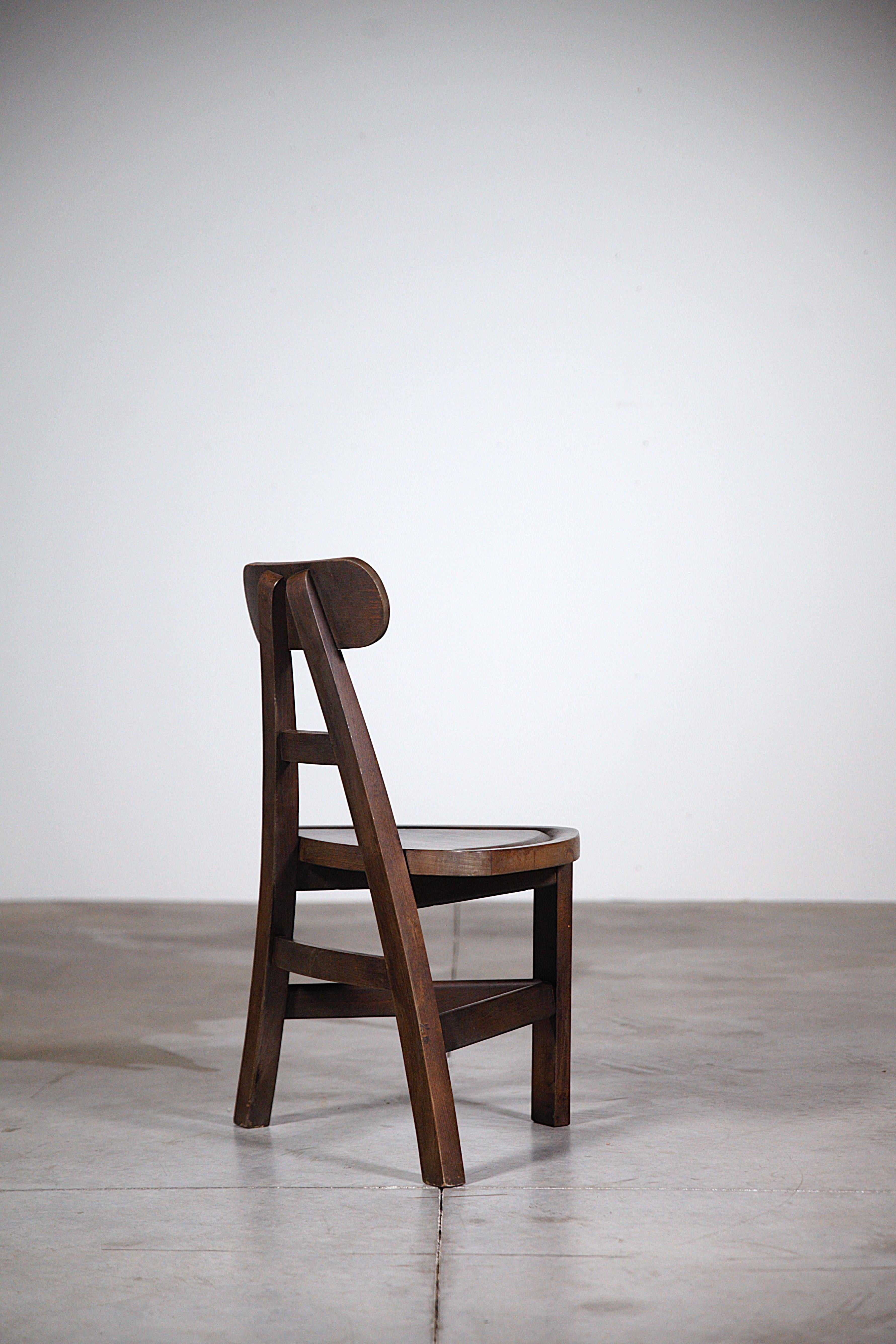 A Pair of Low Chairs from French Mountains France 1970's For Sale 2