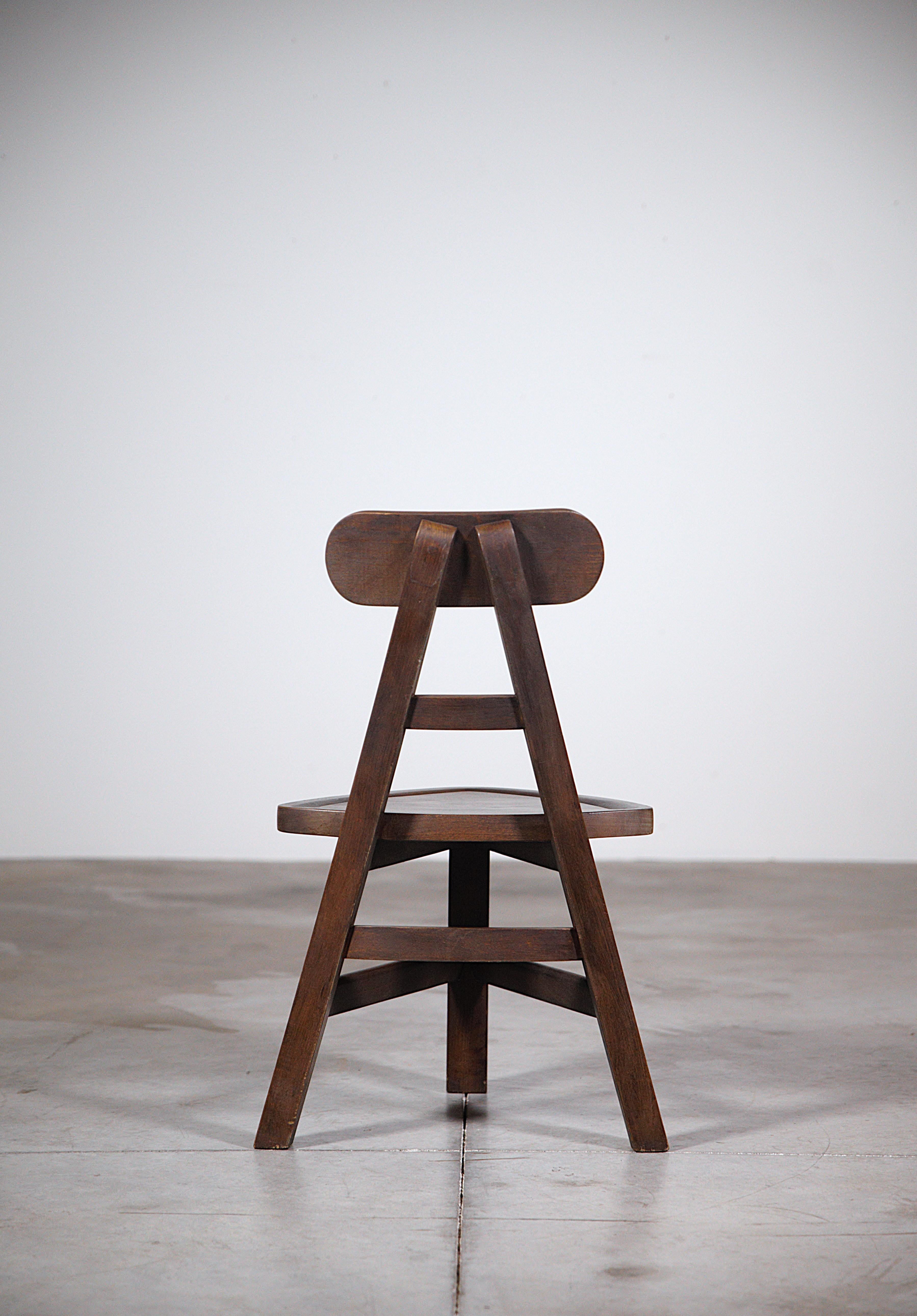 A Pair of Low Chairs from French Mountains France 1970's For Sale 3