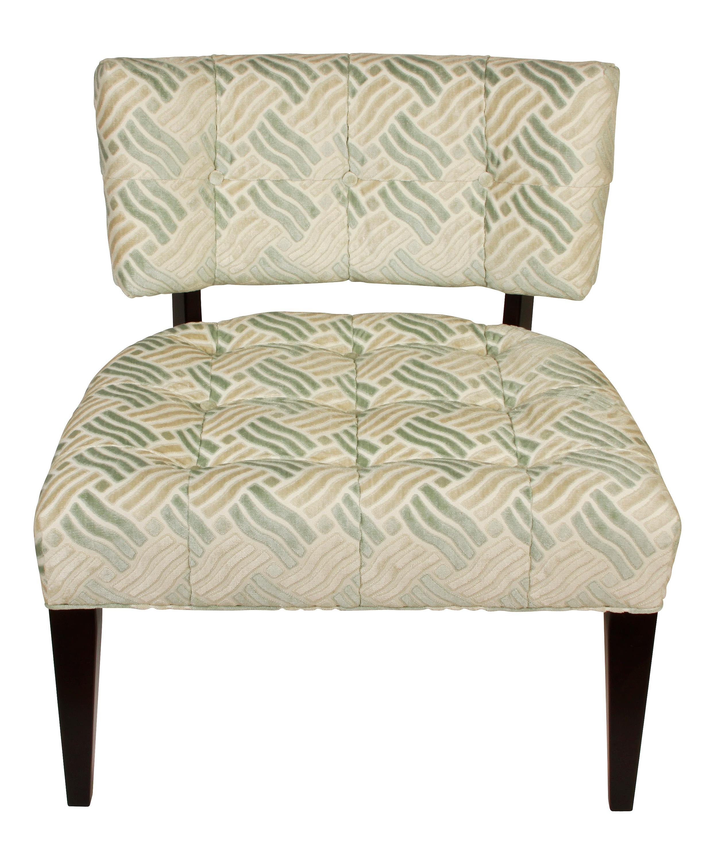 Mid-Century Modern Paire de chaises basses modernes du milieu du siècle en tissu velours fretté en vente