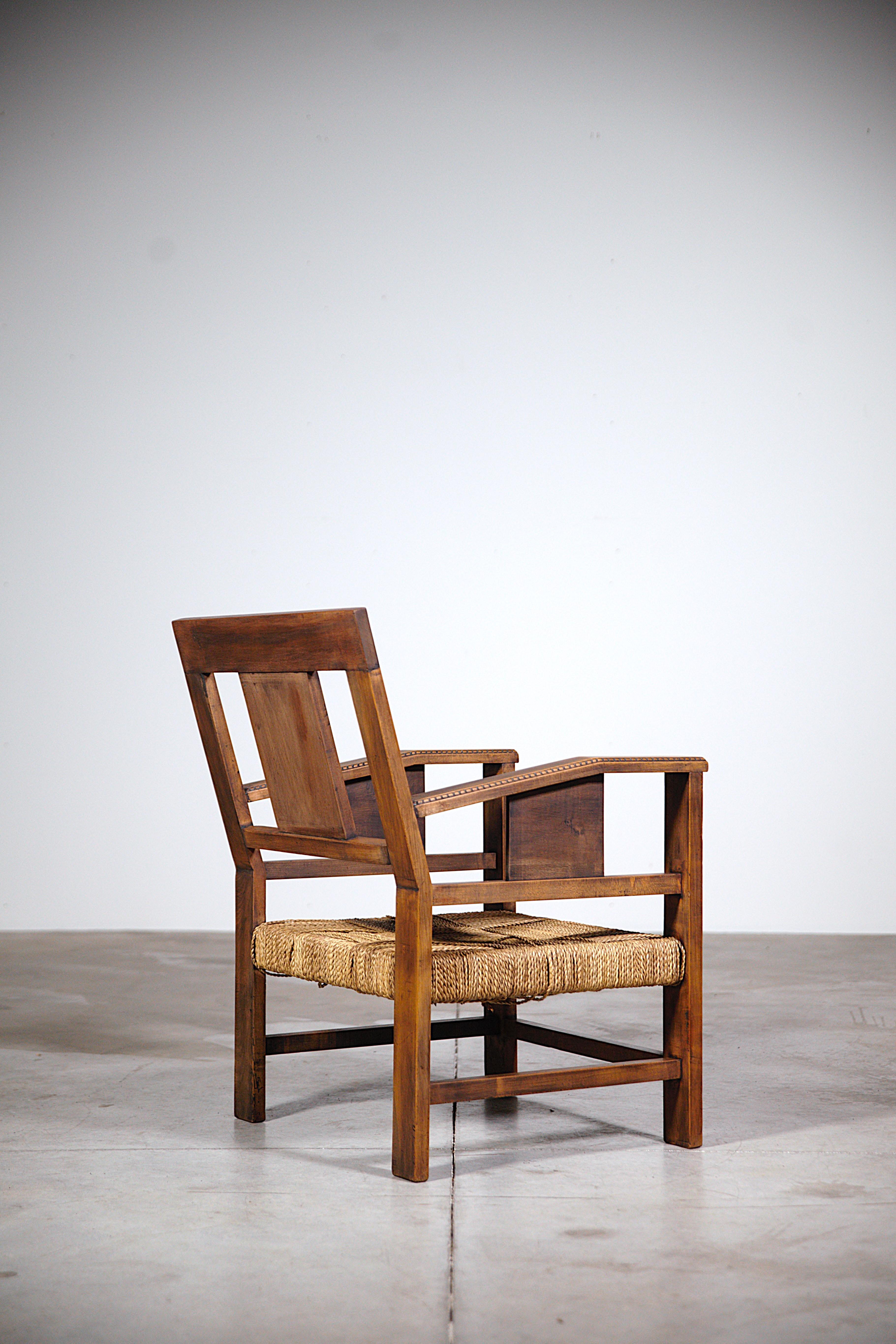 Pareja de Sillones Bajos Moriscos Años 70 Soga en venta
