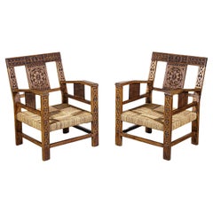 A Pair of Low Moorish Armchair 1970's