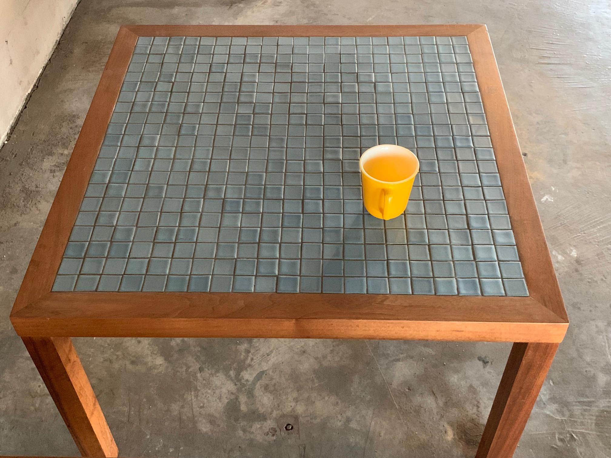 Pair of Low Tile Tables by Martz 2