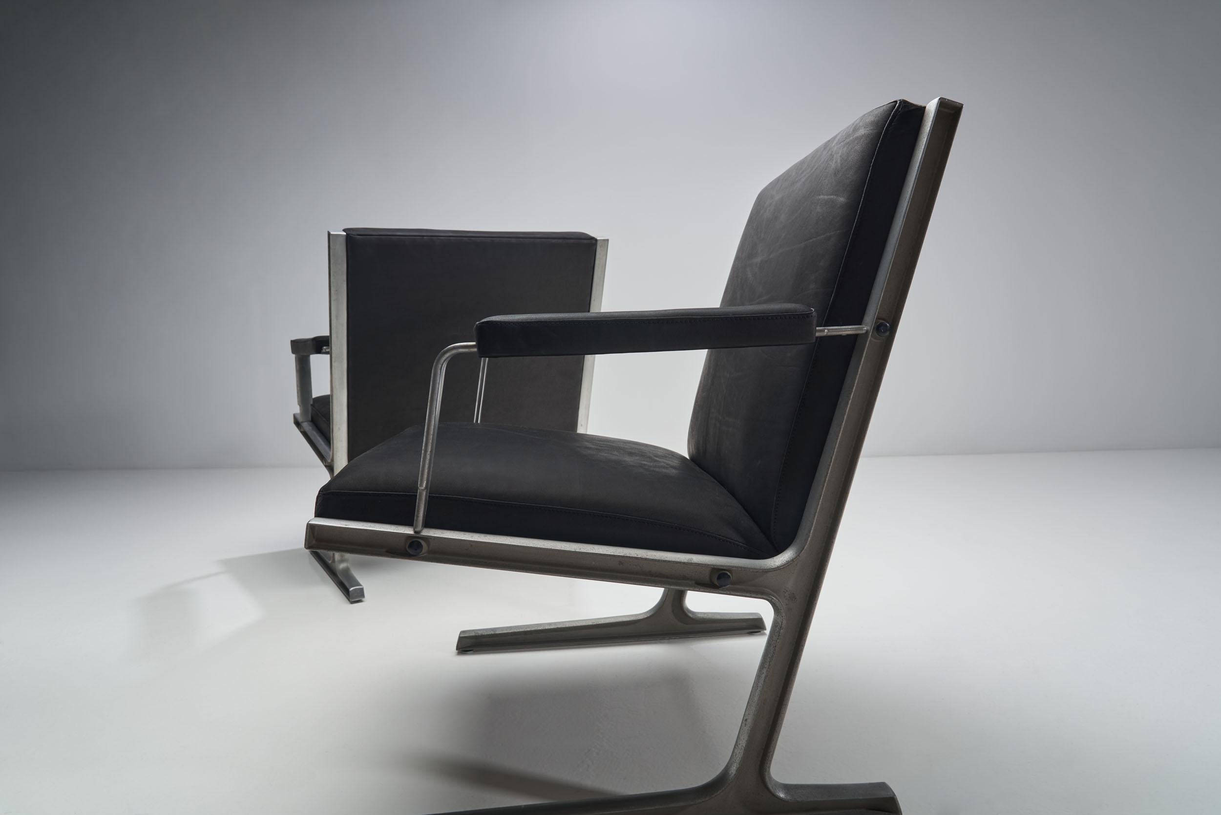 Paire de chaises à étole Lufthavns de Ditte Heath et Adrian Heath, Danemark, 1969 en vente 7