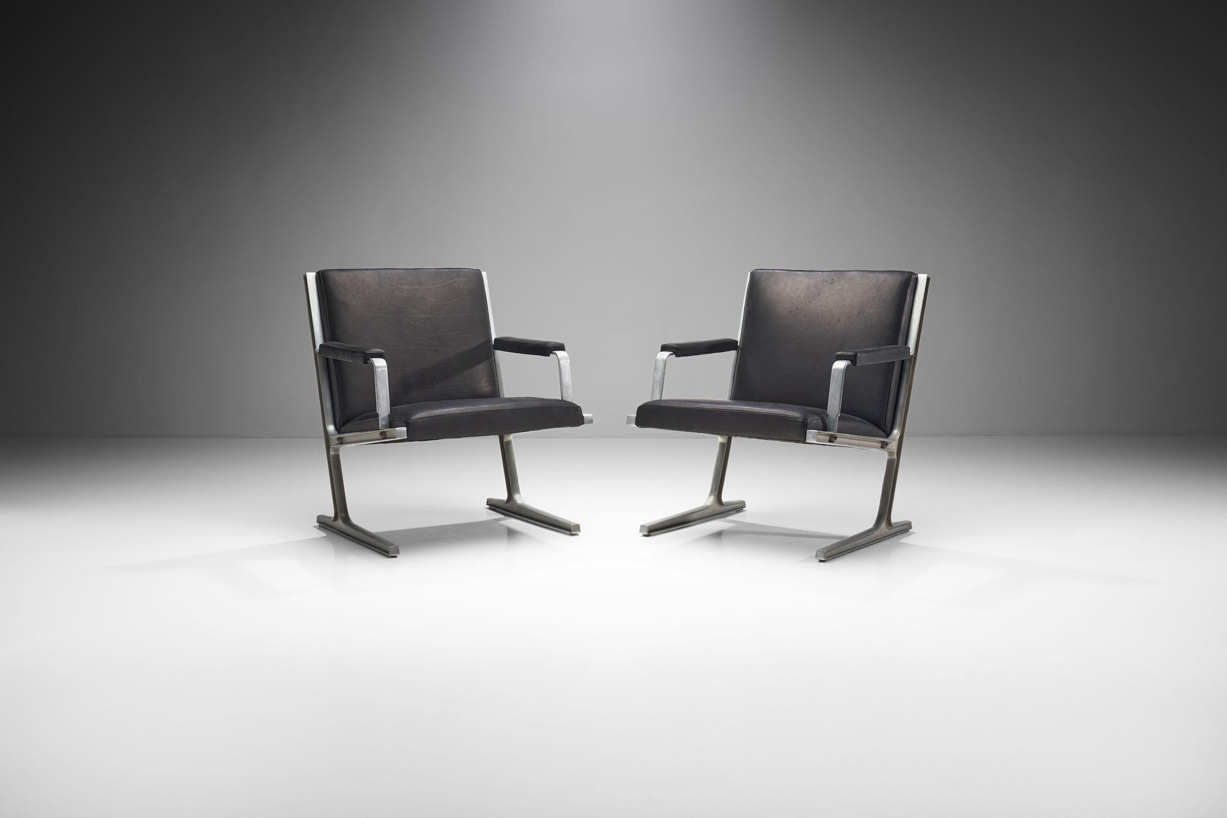 Danish Pair of “Lufthavns Stole” Chairs by Ditte Heath and Adrian Heath, Denmark, 1969 For Sale