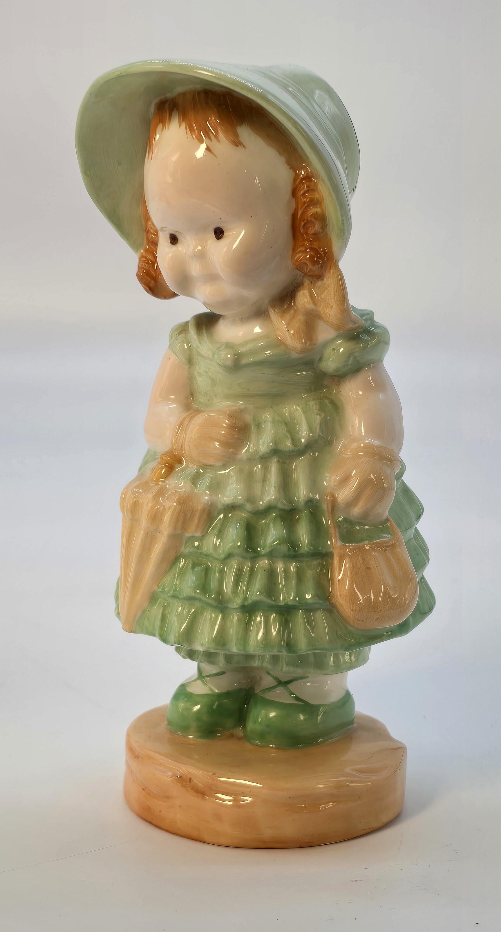 A pair of Mabel Lucie Attwell  porcelain figures made by Shelley, English C1930 im Angebot 8