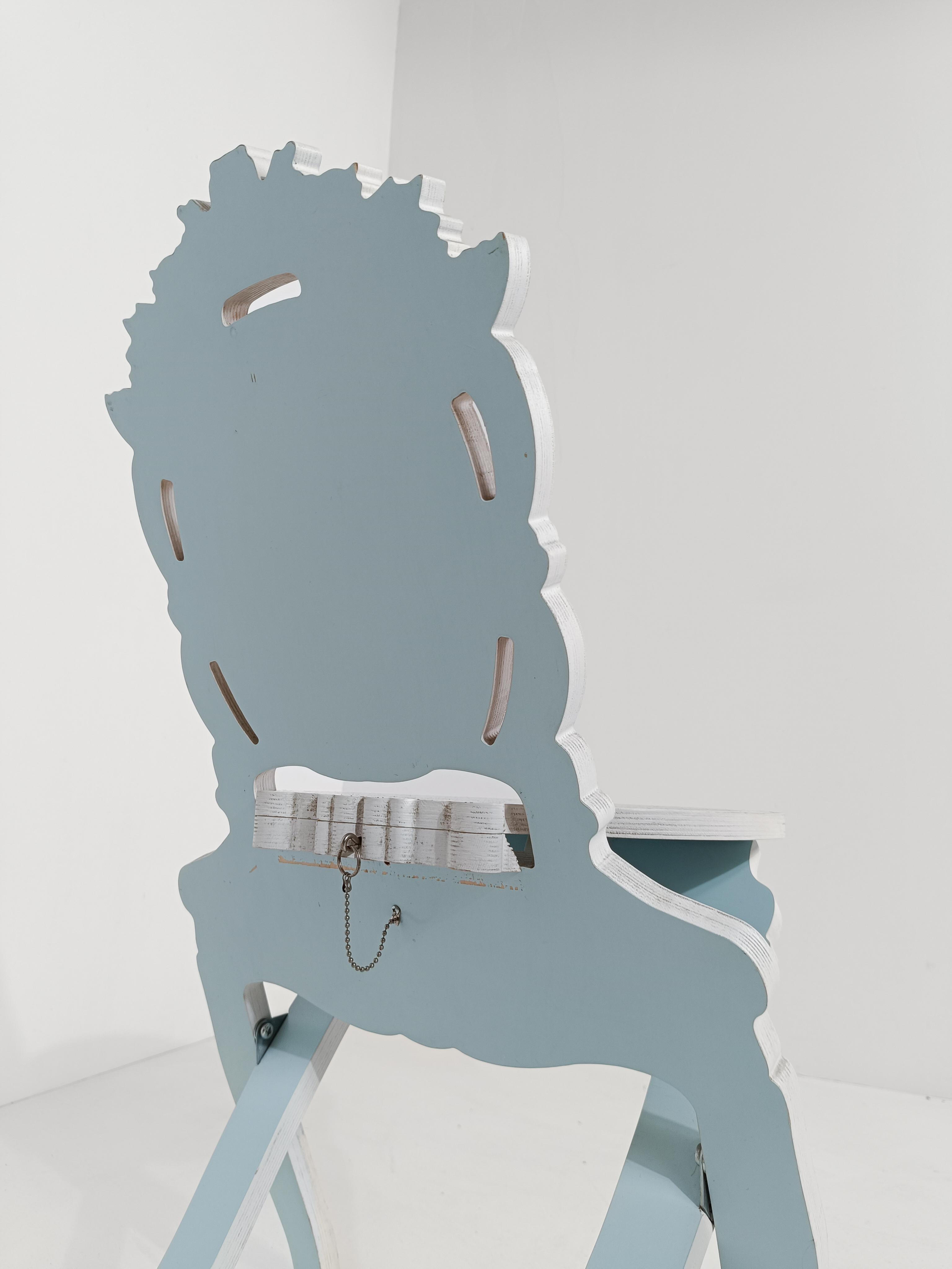 A Pair of Madame De Pompadour Folding Chairs By Vivian Van Schagen, Rococo Style For Sale 6