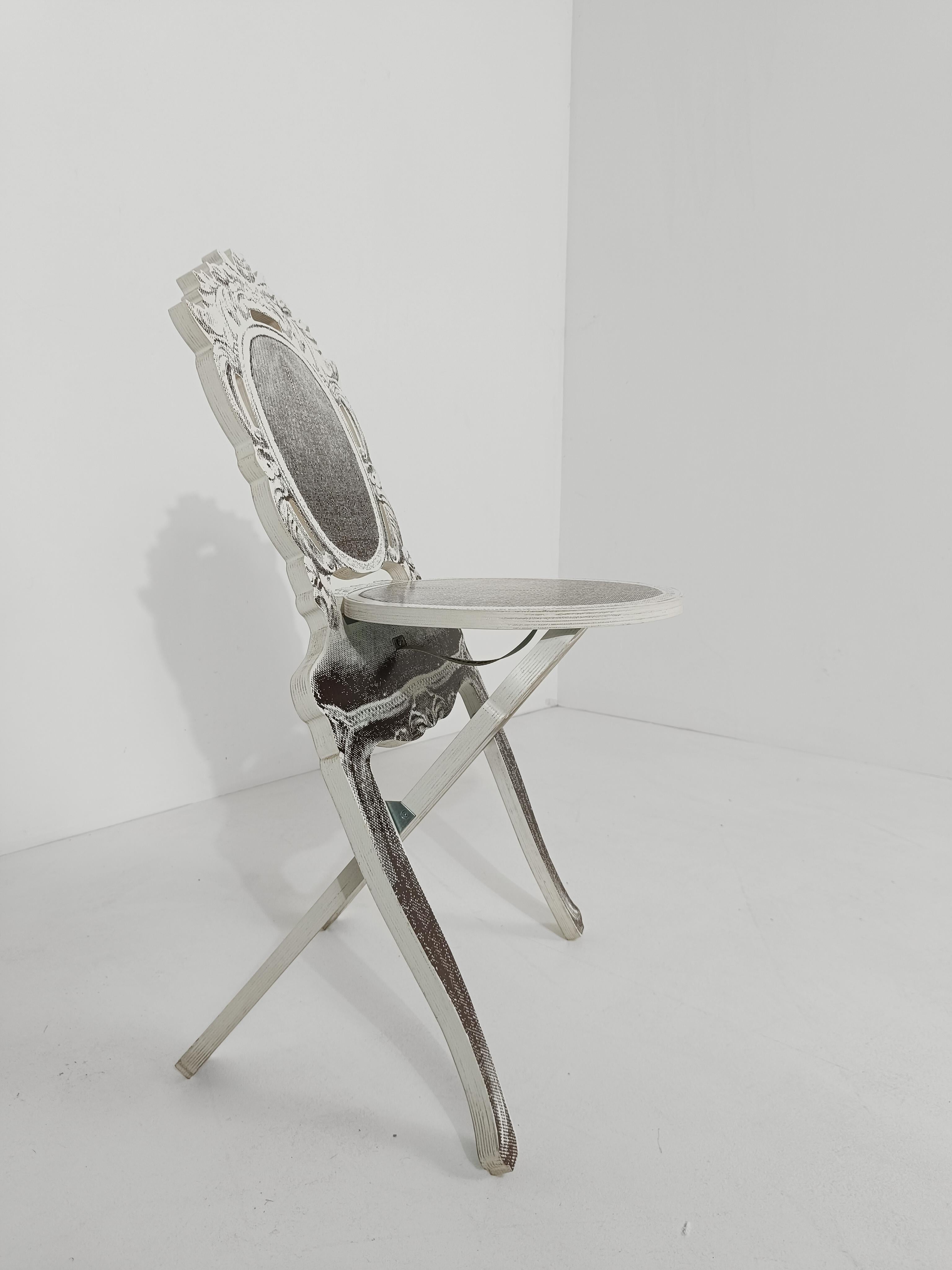 A Pair of Madame De Pompadour Folding Chairs By Vivian Van Schagen, Rococo Style For Sale 7