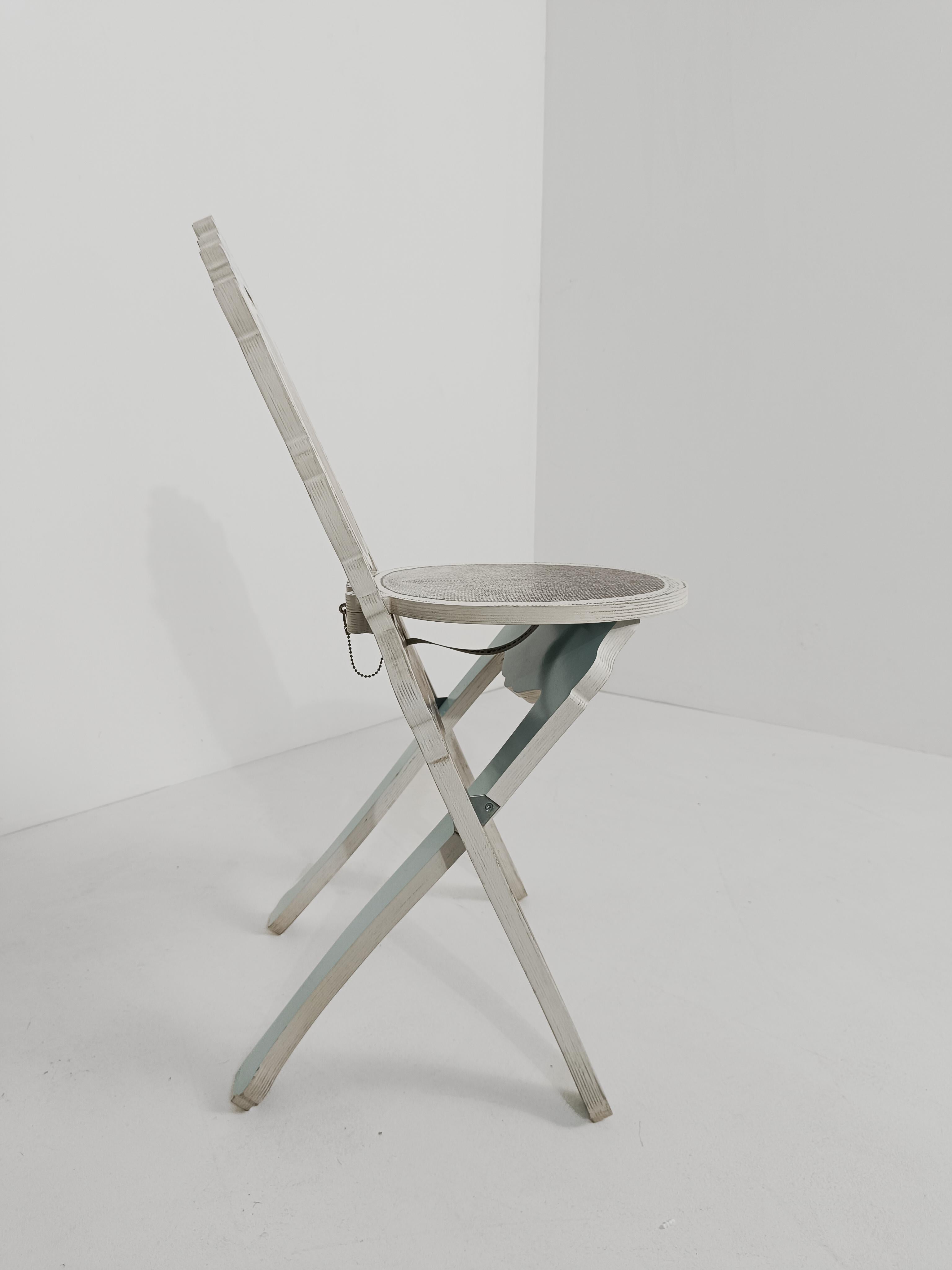 A Pair of Madame De Pompadour Folding Chairs By Vivian Van Schagen, Rococo Style For Sale 9