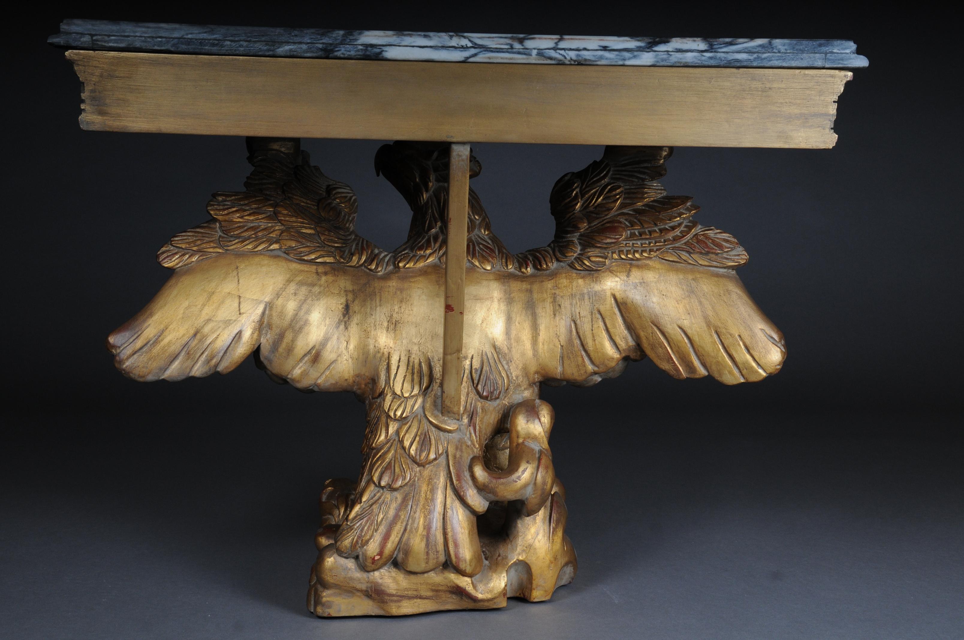Pair of Magnificent Eagle Consoles Designed by William Kent For Sale 7