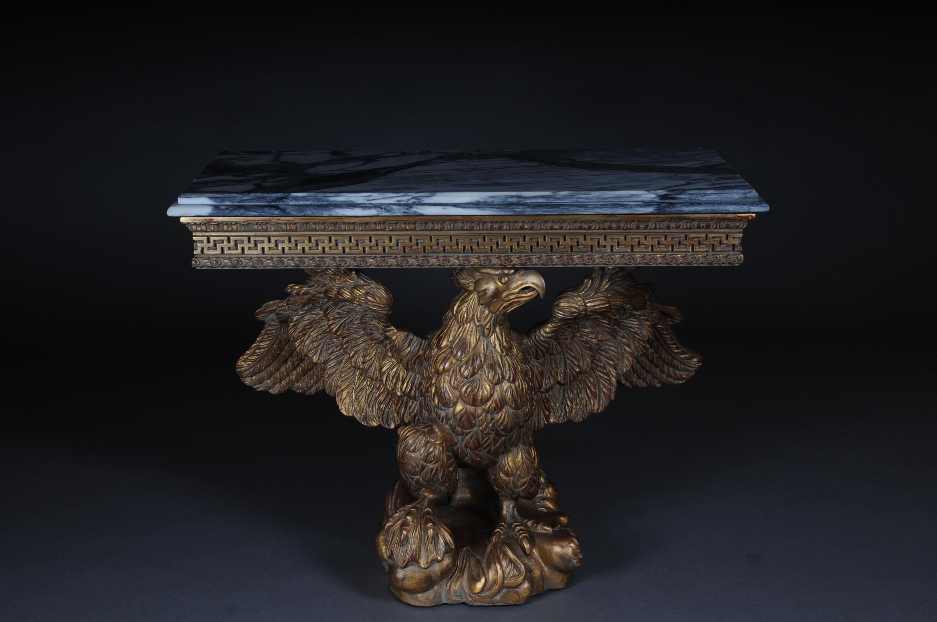 English Pair of Magnificent Eagle Consoles Designed by William Kent For Sale