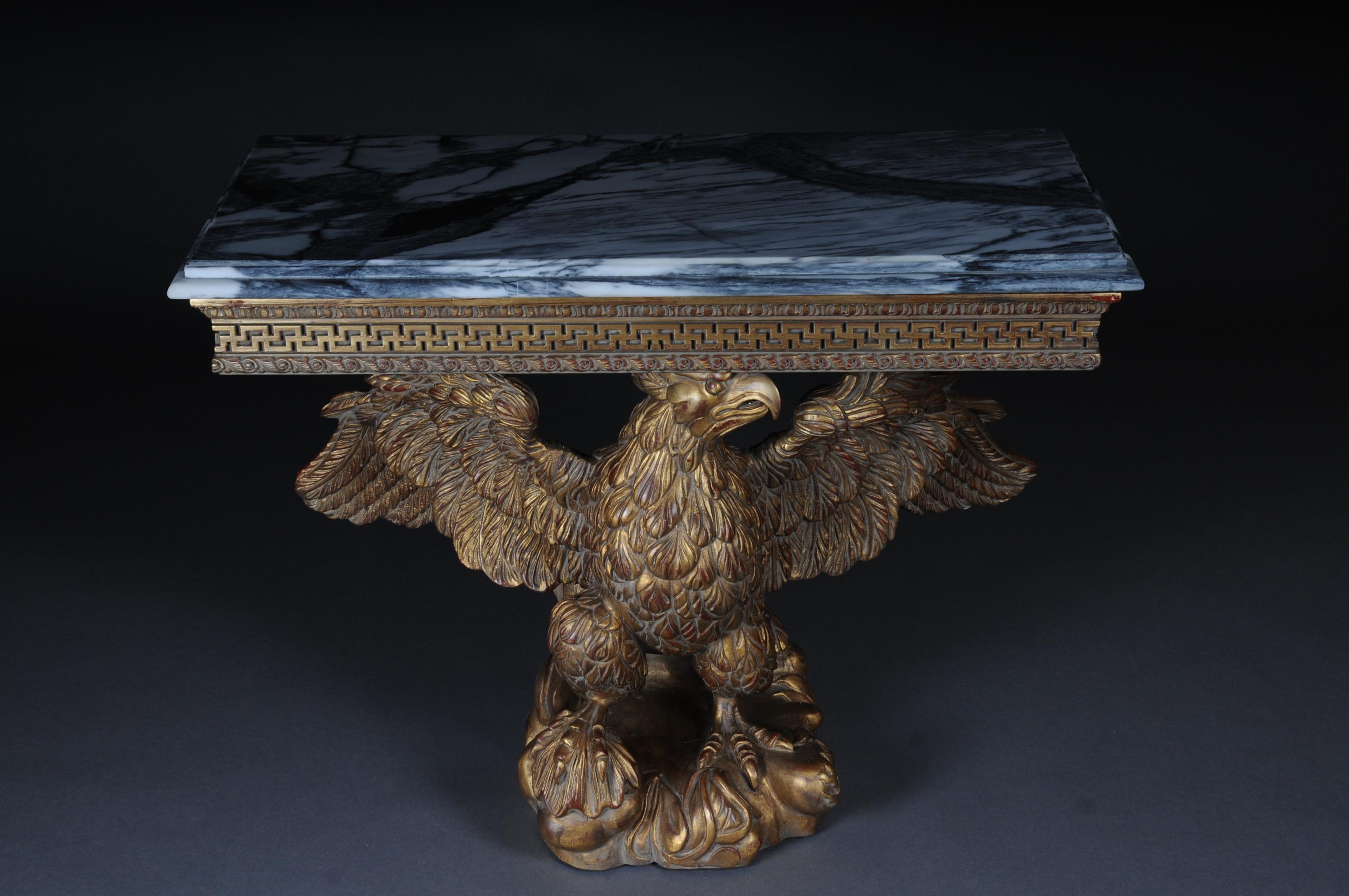 Pair of Magnificent Eagle Consoles Designed by William Kent In Good Condition For Sale In Berlin, DE
