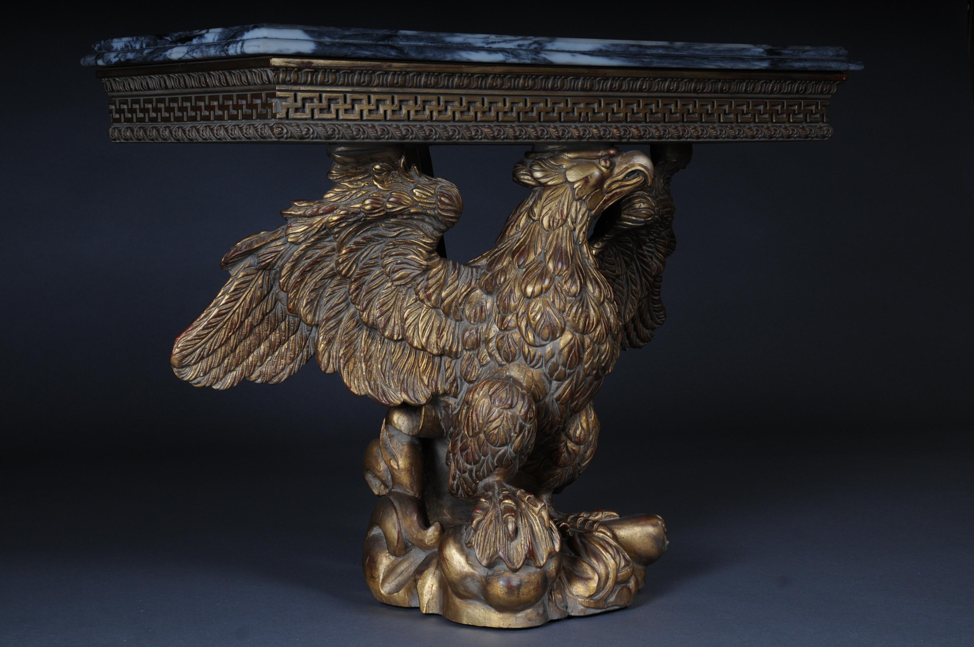 Pair of Magnificent Eagle Consoles Designed by William Kent For Sale 2