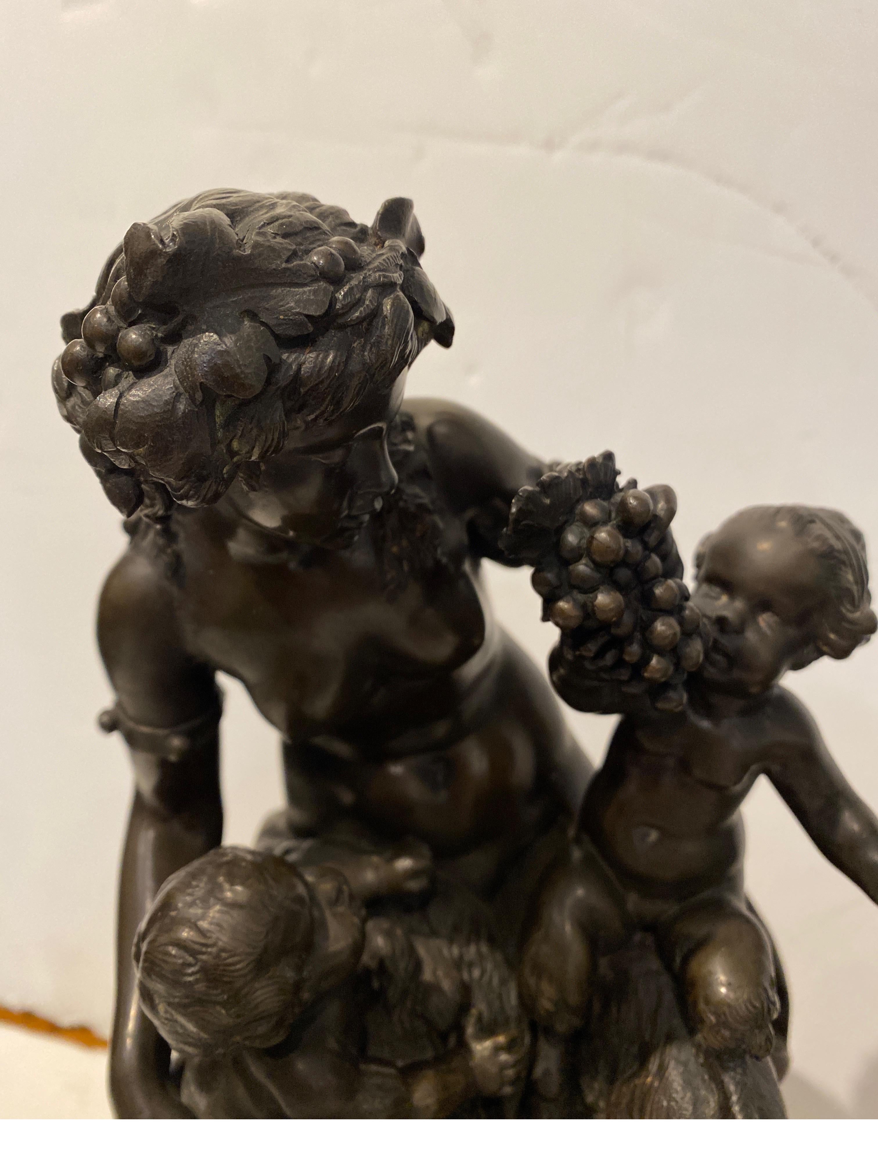Fin du XIXe siècle Paire de magnifiques sculptures en bronze patiné d'après Clodian en vente