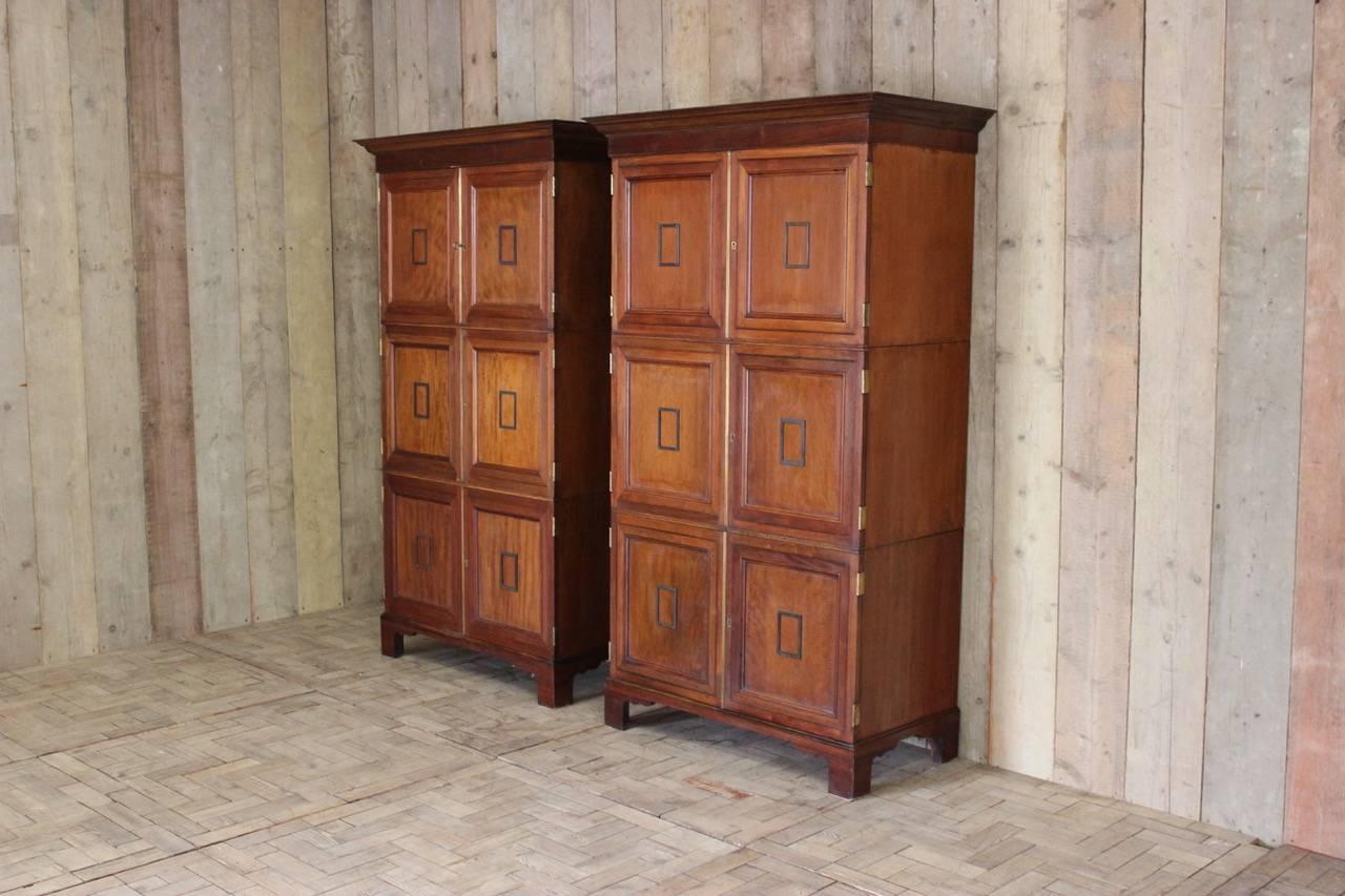 Victorian Pair of Mahogany Cabinets from the British Museum