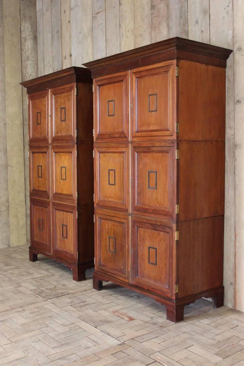 English Pair of Mahogany Cabinets from the British Museum