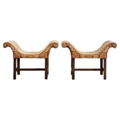 Pair of 18th Century English George III Window Benches Pair of 18th Century English George III Window Benches