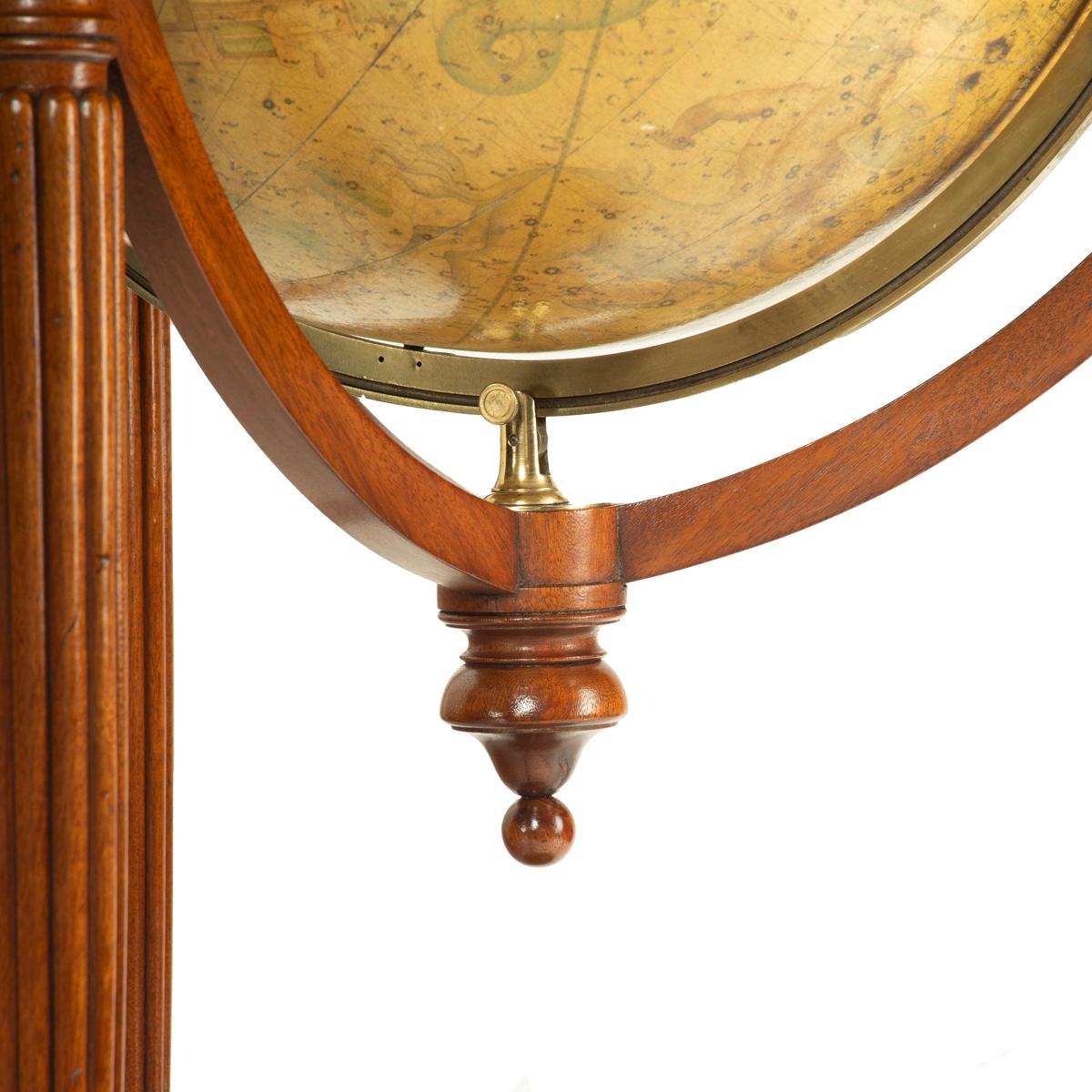 A pair of mahogany Regency 21-inch globes by J&W Cary dated 1799 and 1819 For Sale 10