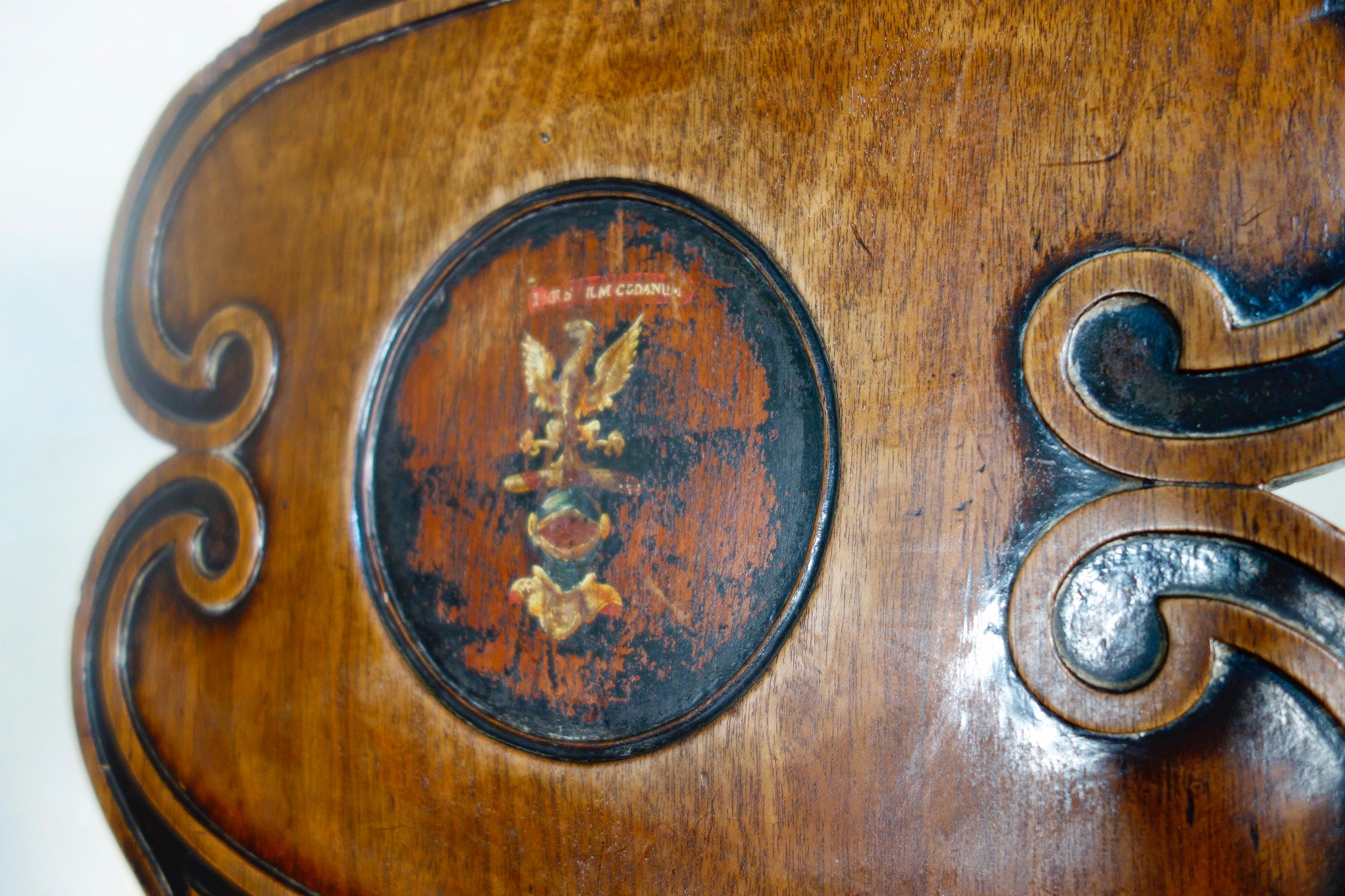 Pair of Mahogany Regency Hall Chairs 5