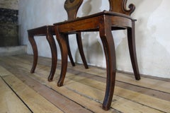 Pair of Mahogany Regency Hall Chairs