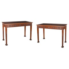 A Pair of Mahogany Serving or Side Tables in the George III Chinoiserie Manner