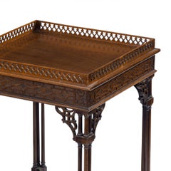 Pair of Mahogany Side Tables in the Chippendale Style