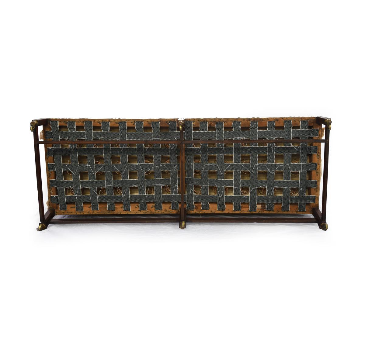Paire de canapés en acajou provenant de Powderham Castle canapés/coinceurs en vente 14