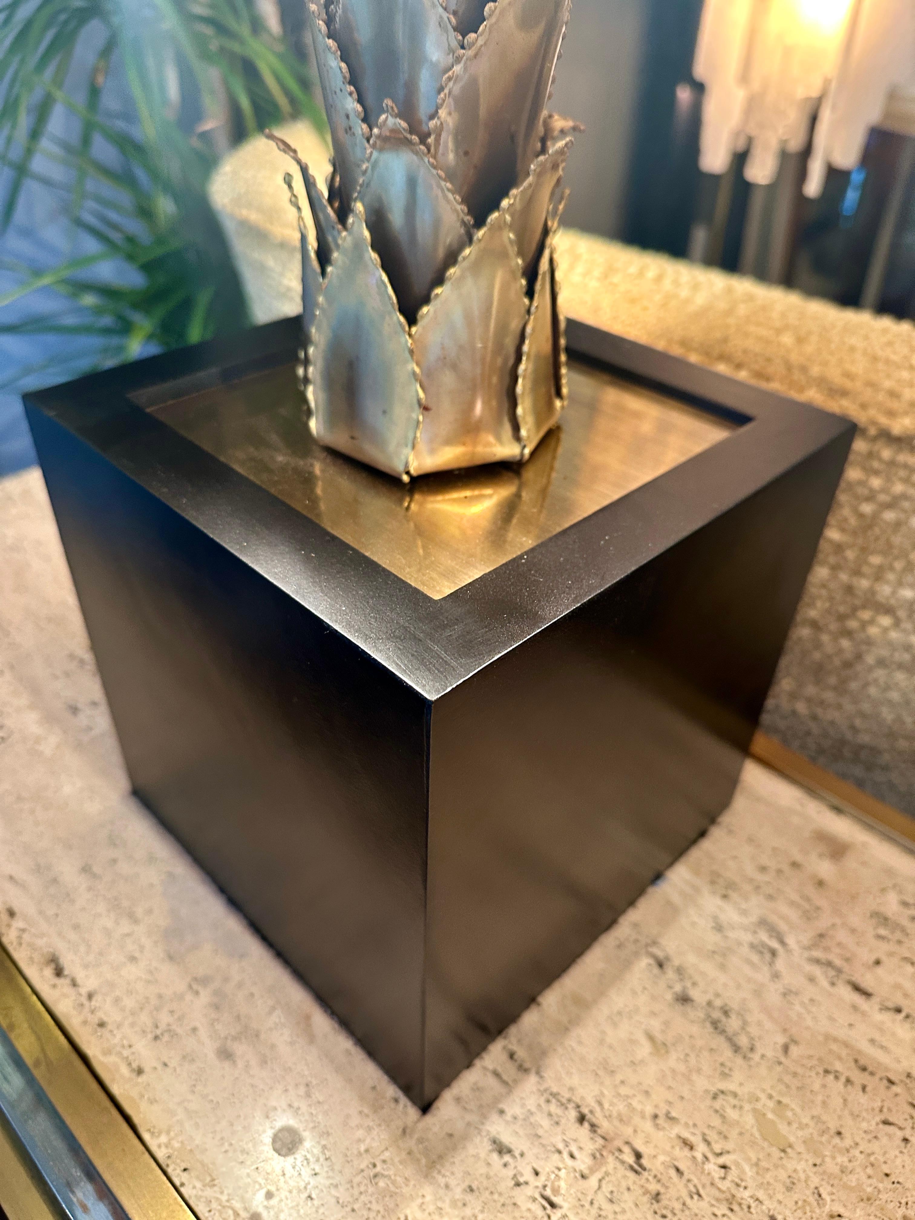 A Pair Of Maison Jansen Palm Tree Table Lamps For Sale 3