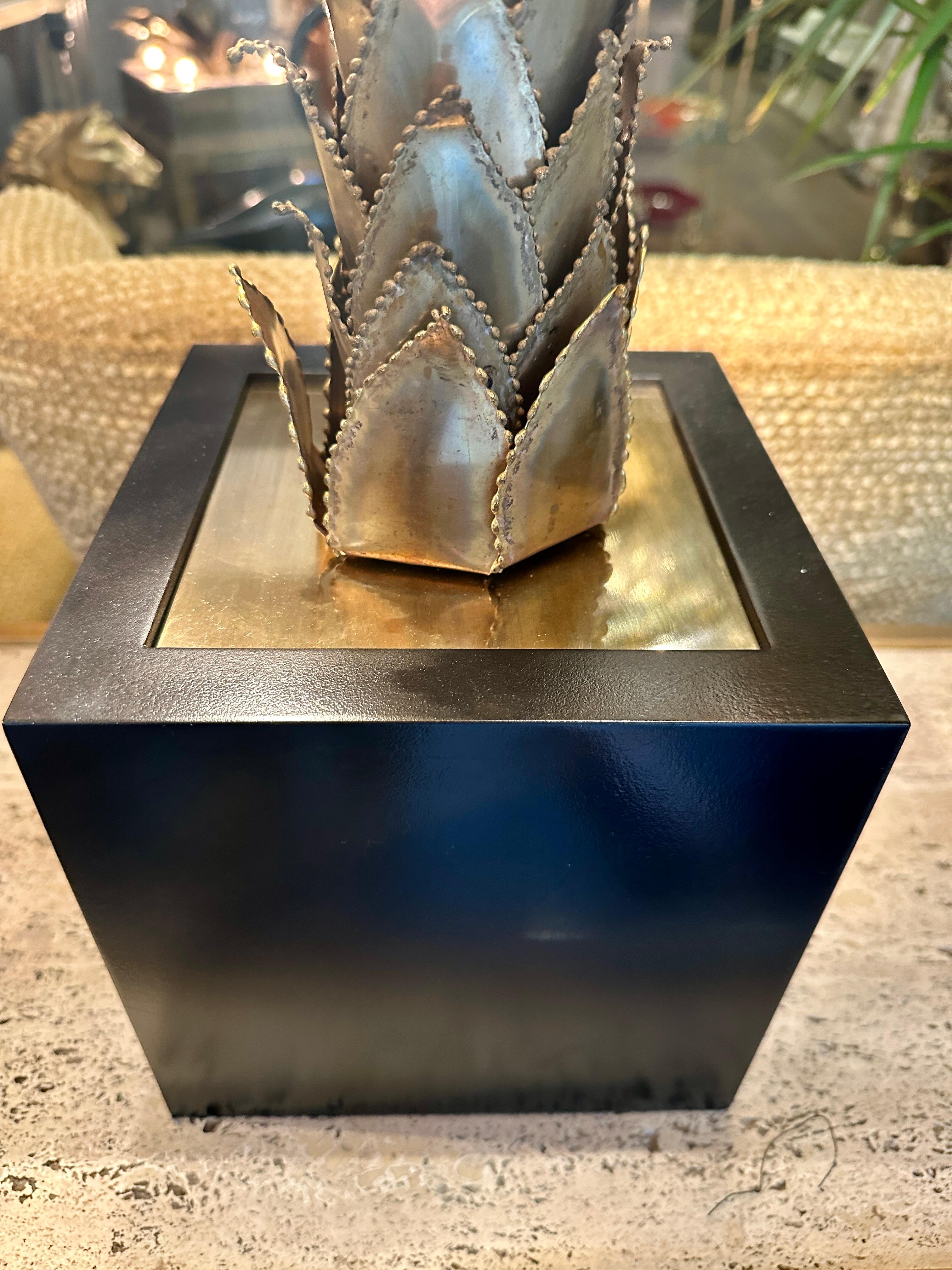 A Pair Of Maison Jansen Palm Tree Table Lamps For Sale 2