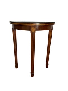 A pair of Maitland-Smith Marlborough Demi Lune occasional wall tables