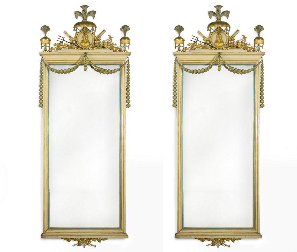 Spanish A pair of Majorcan Carlos IV mirrors For Sale