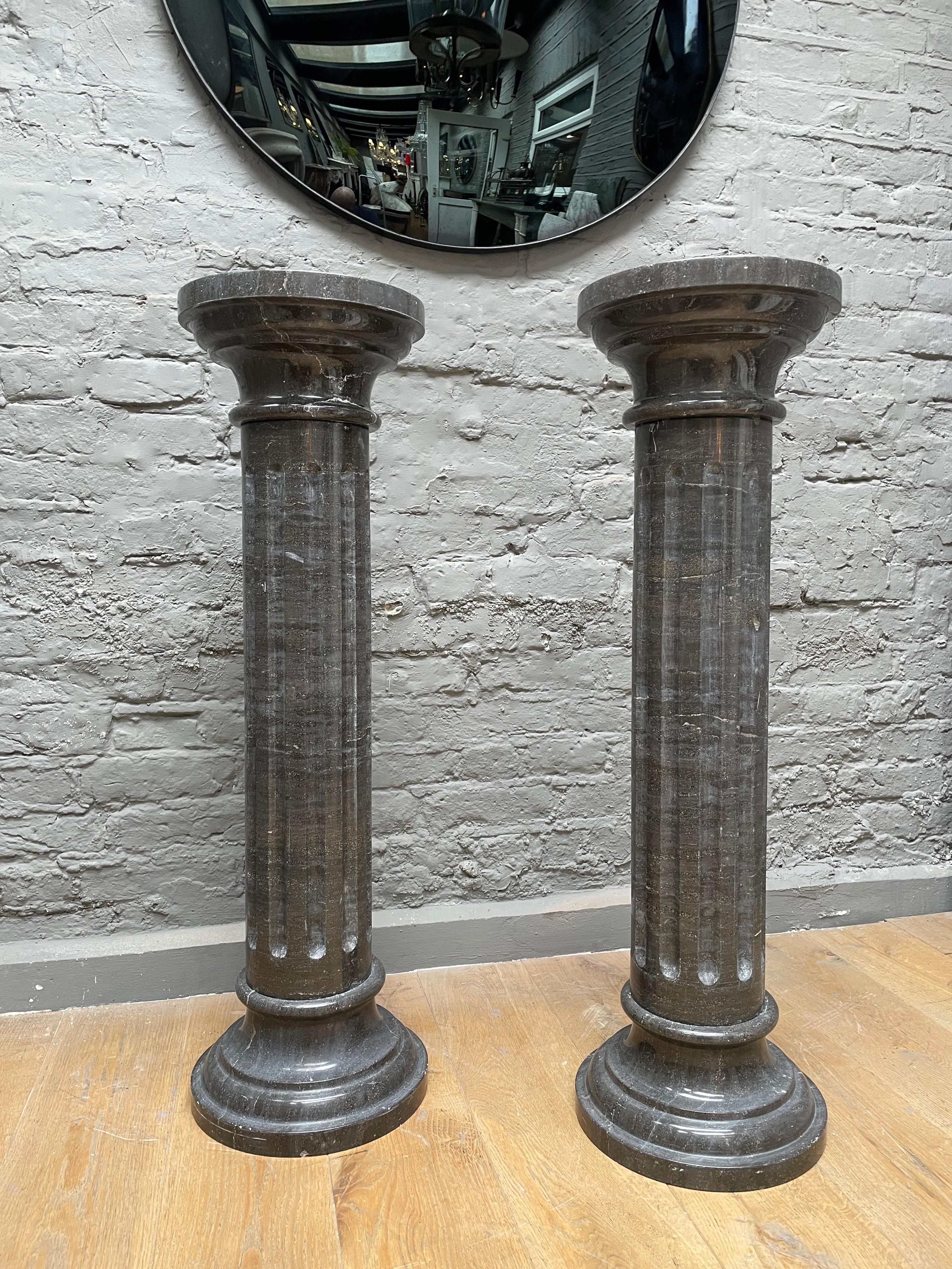 black marble pillars