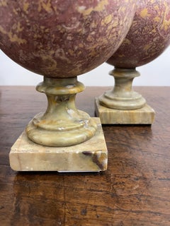 A Pair of Marble Spheres, 19th Century
