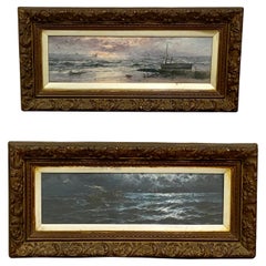 Pair of Marine Paintings by Thomas Rose Miles RCA 