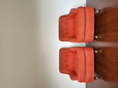 Pair of MCM Model 5936 Lounge Chairs on Casters by Edward Wormley for Dunbar