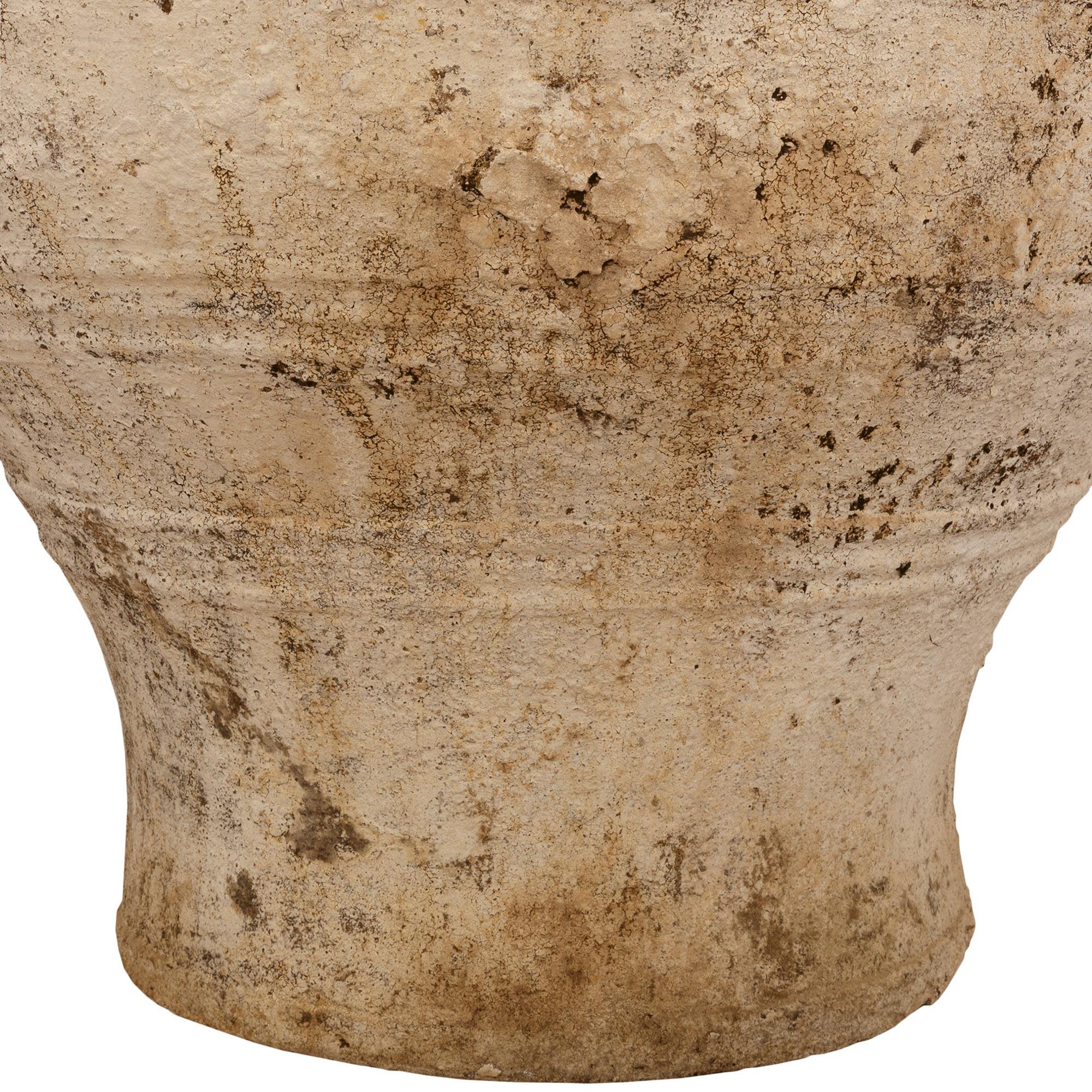 Coppia di vasi da olive in terracotta patinata mediterranea del XIX secolo in vendita 2