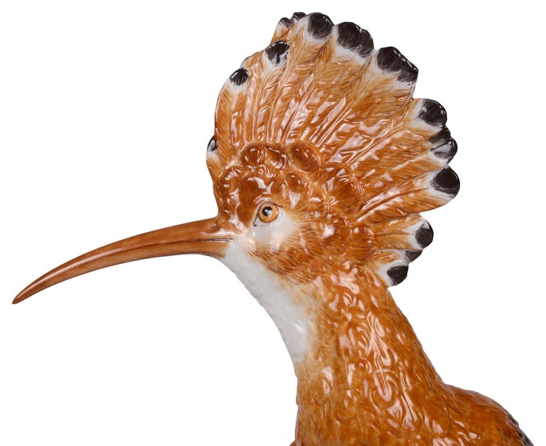 Pair of Meissen Hoopoe Birds, 19th Century For Sale at 1stDibs