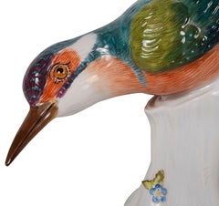 Pair of Meissen Kingfishers