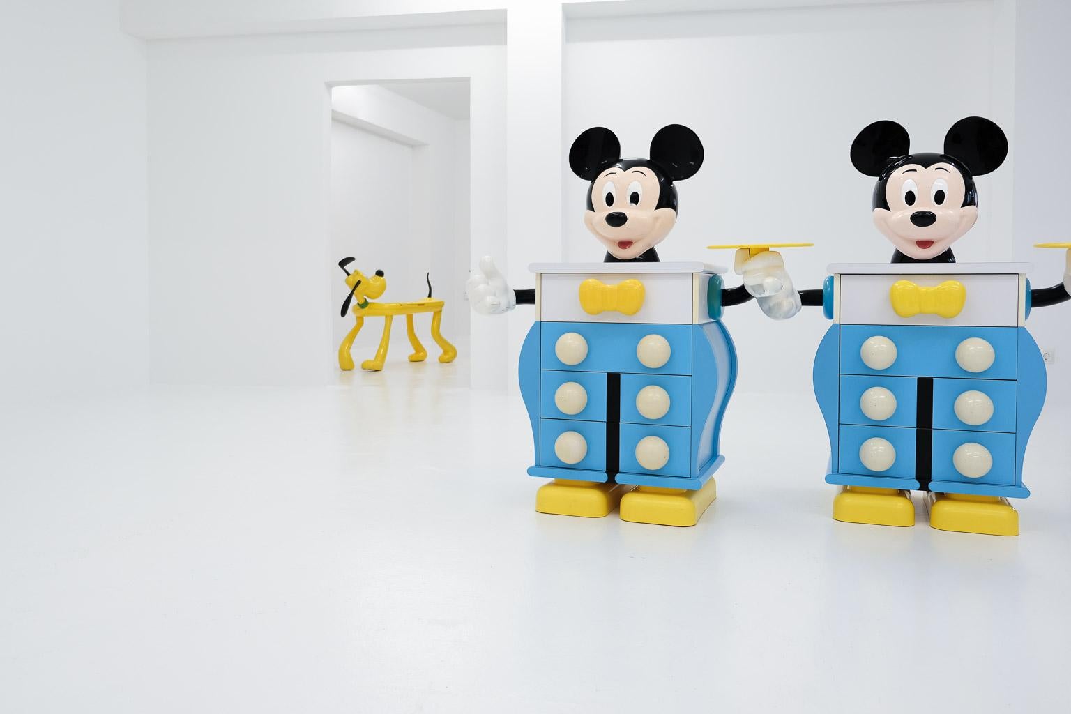A pair of Mickey Mouser Chest of Drawers by Pierre Colleu for Disney by Starform For Sale 8